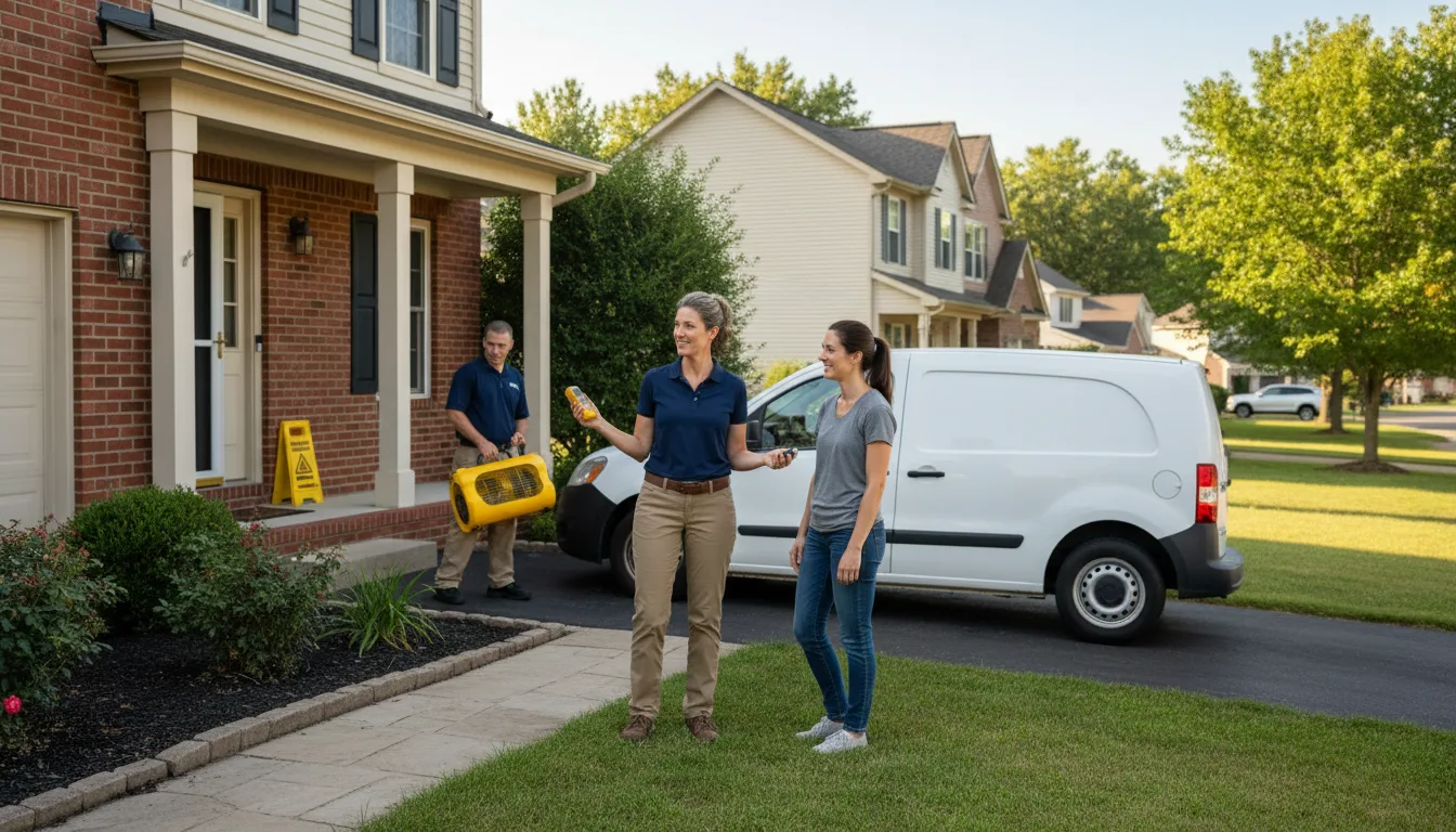 Residential water damage restoration in West Townshend, VT